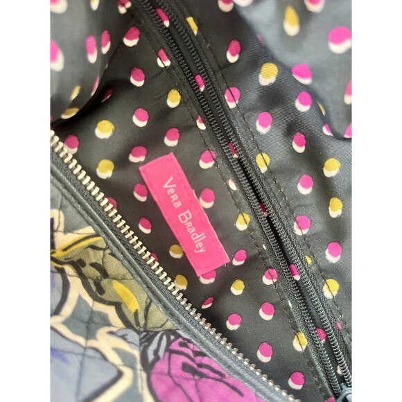 Vera Bradley Carson Shoulder Bag Crossbody Signature Cotton, Falling Flowers - Picture 4 of 13